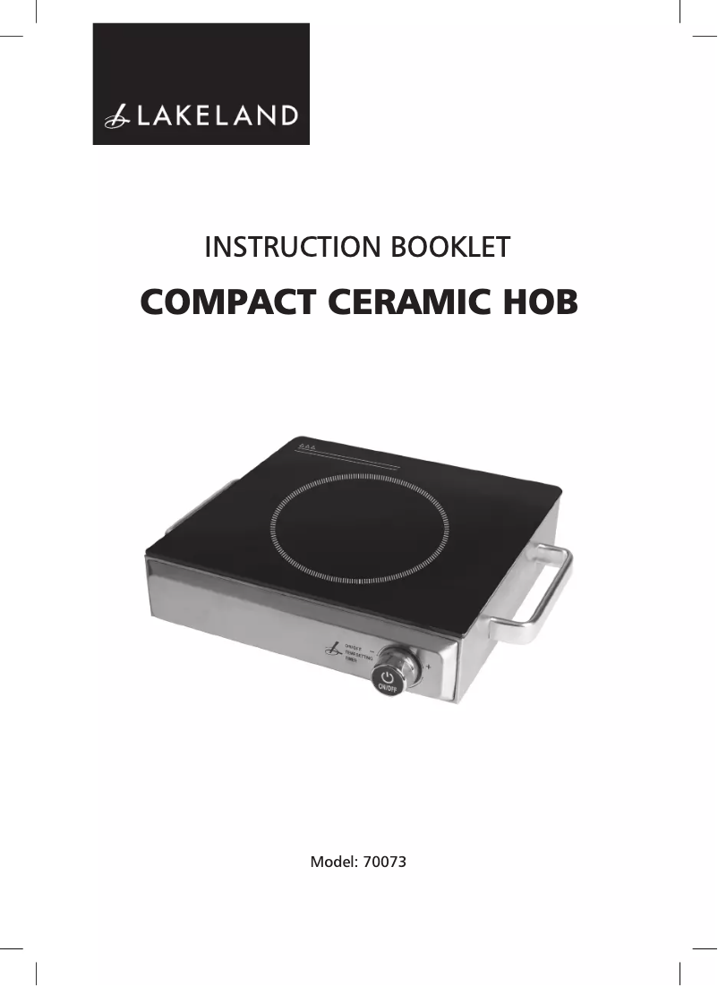 Image de la première page du manuel de l'appareil 70073 Compact