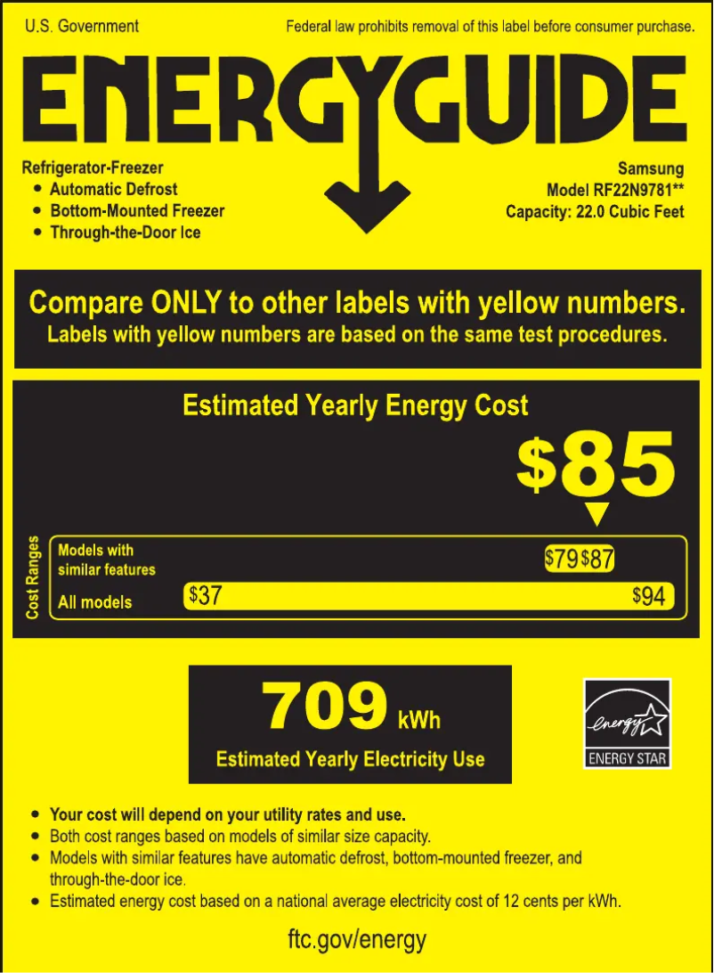 Image de la première page du manuel de l'appareil RF22N9781S