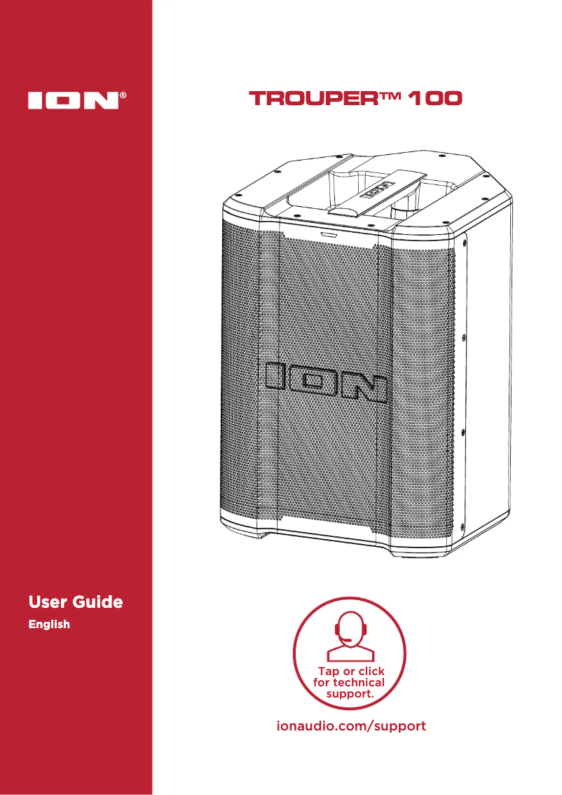 Page n°1 - Manuel utilisateur ION Trouper 100