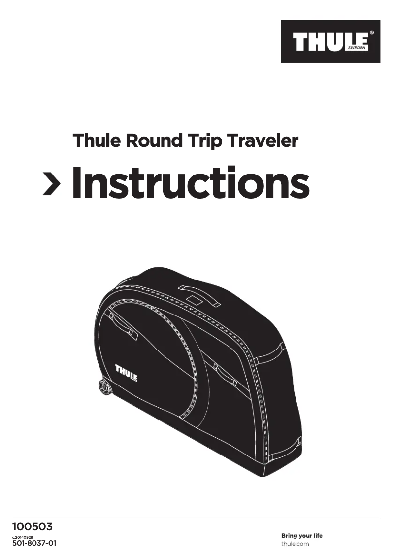 Page 1 de la notice Manuel utilisateur Thule Round Trip Traveler