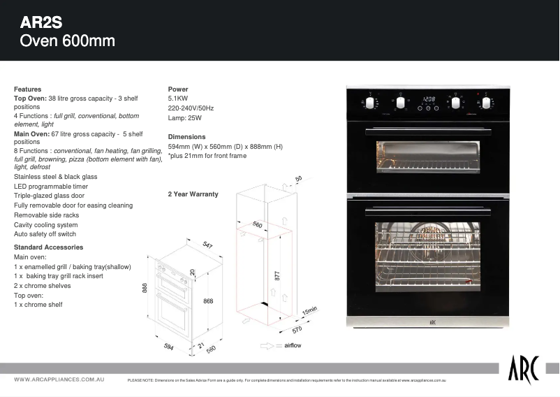 Image de la première page du manuel de l'appareil AR2S