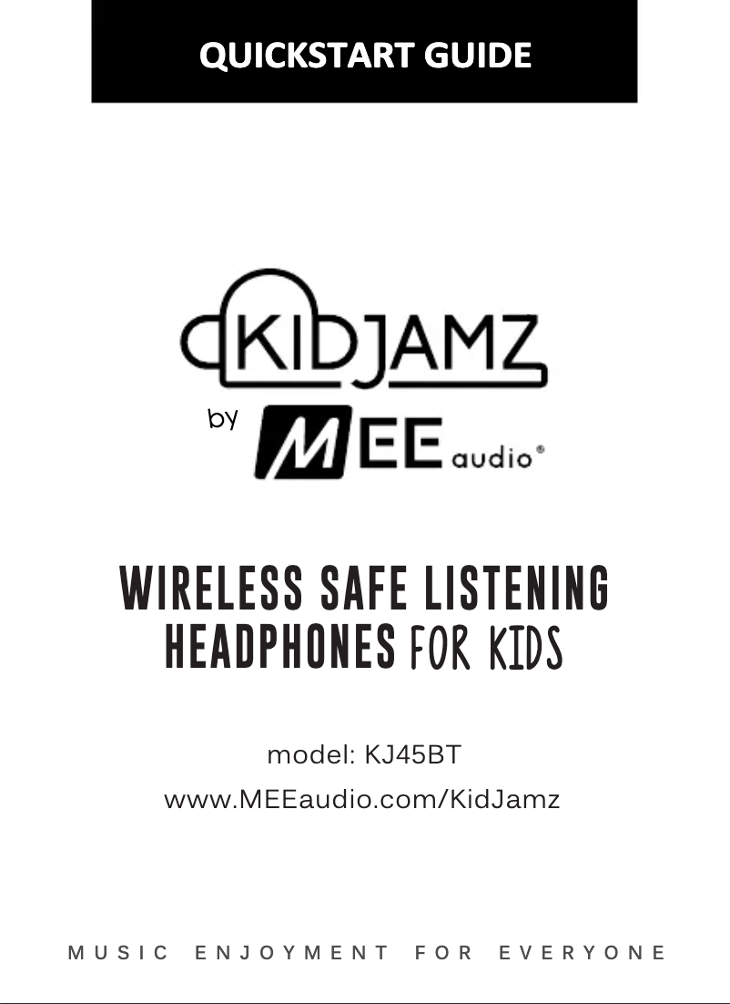 Page n°1 - Manuel utilisateur MEE audio KidJamz KJ45BT