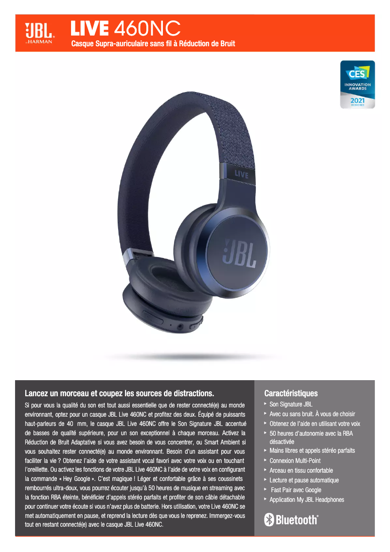 Image de la première page du manuel de l'appareil Live 460NC