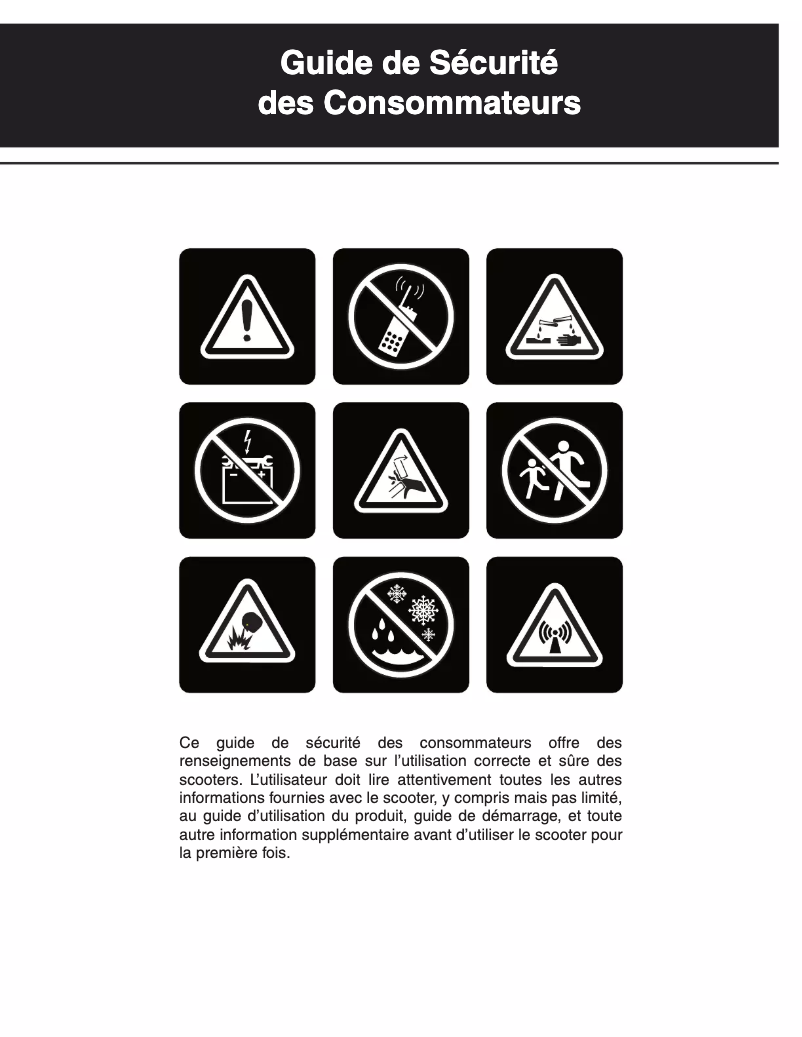 Page 1 de la notice Manuel utilisateur Pride Victory 10.2