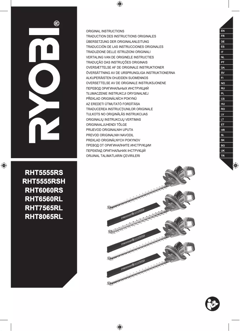 Image de la première page du manuel de l'appareil RHT6060RS