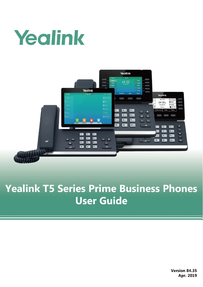 Imagen de la primera página del manual del dispositivo SIP-T57W