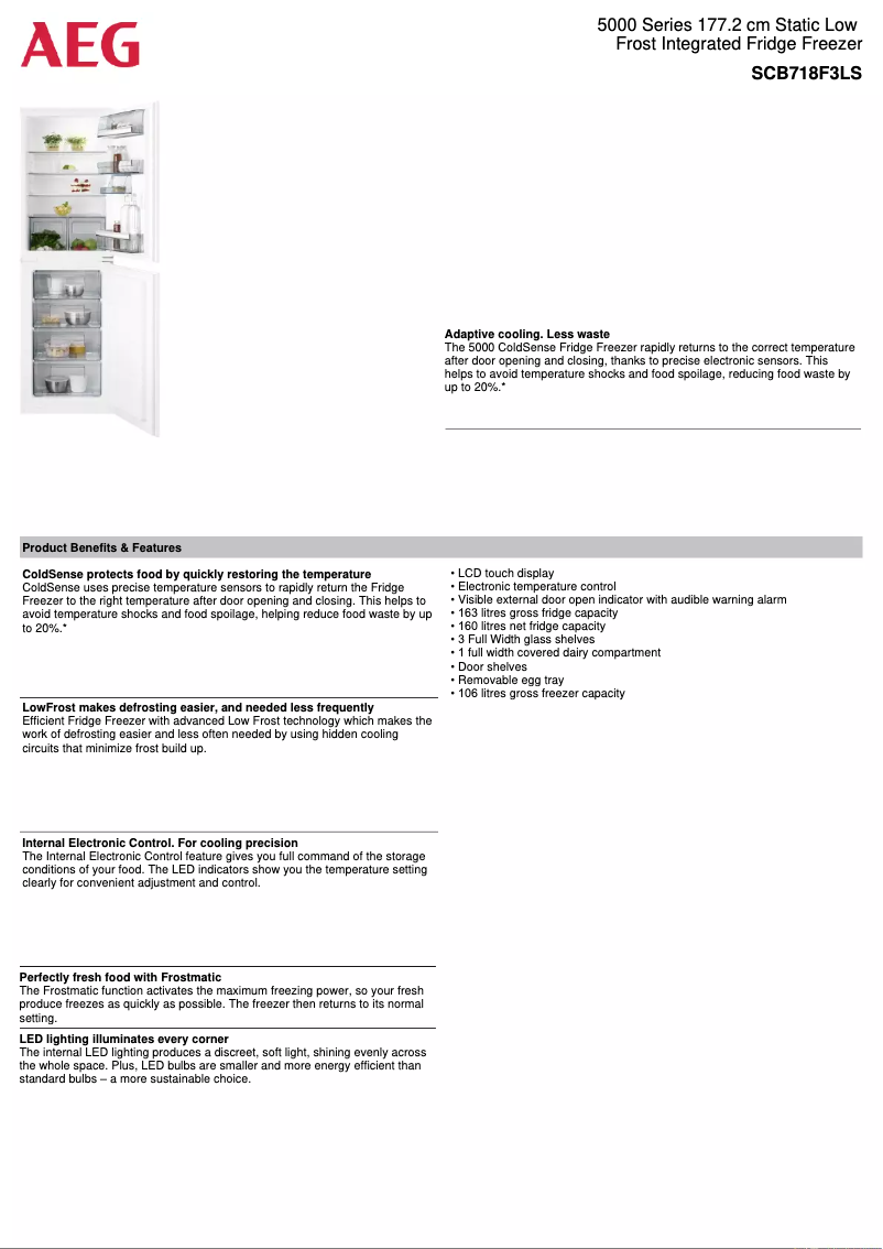 Page n°1 - Fiche technique AEG SCB718F3LS