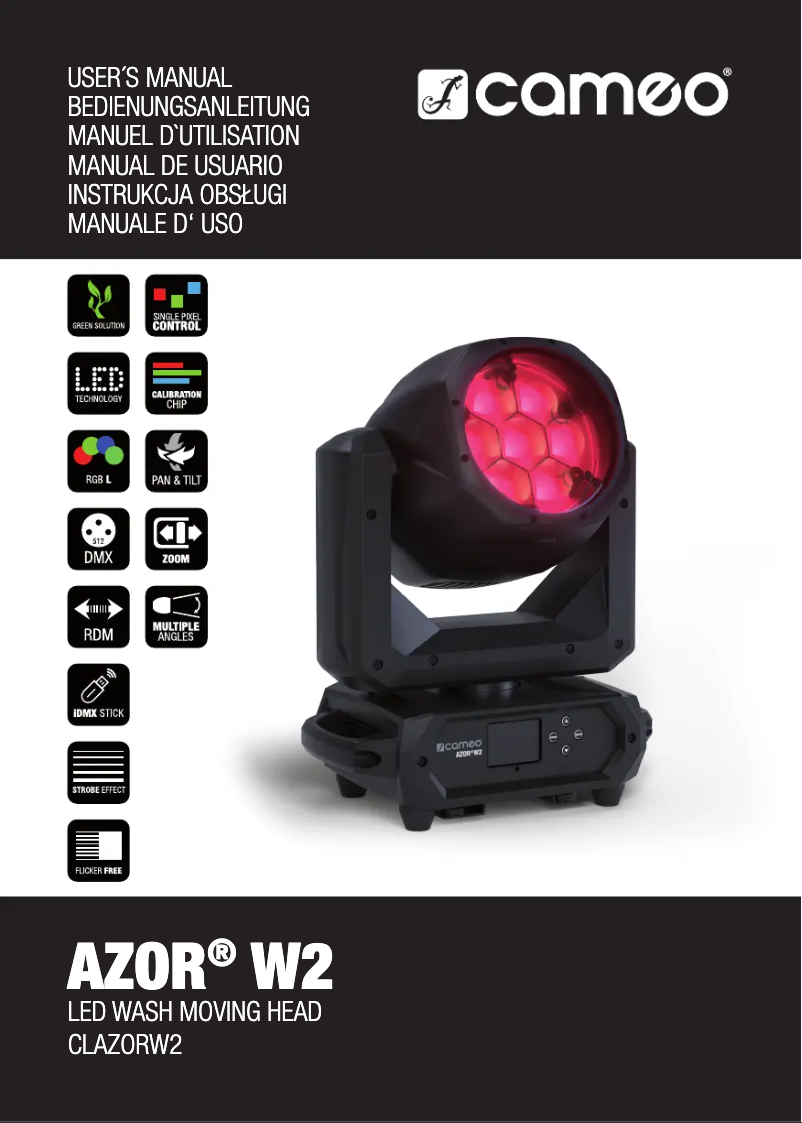 Page n°1 - Manuel utilisateur Cameo AZOR W2