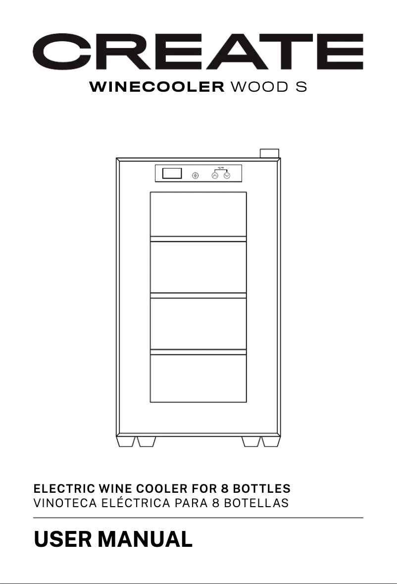 Page 1 de la notice Manuel utilisateur Create Winecooler Wood S