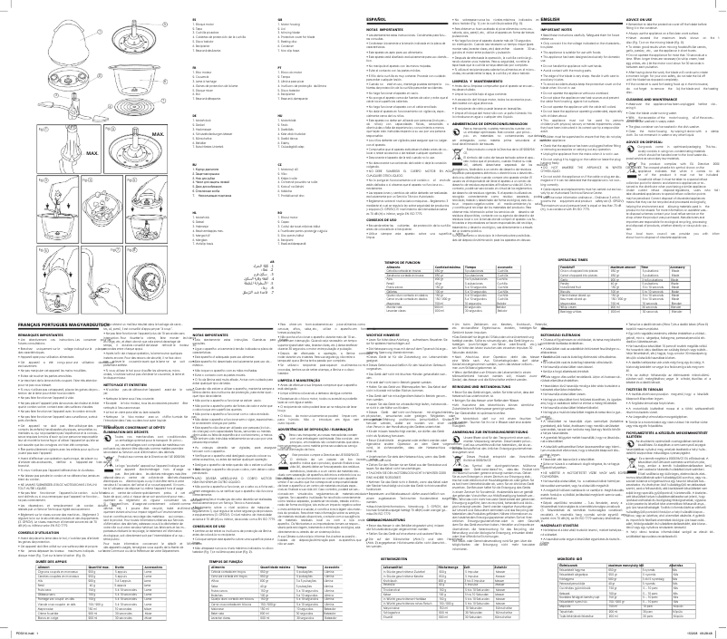 Page 1 de la notice Manuel utilisateur Ufesa PD5310