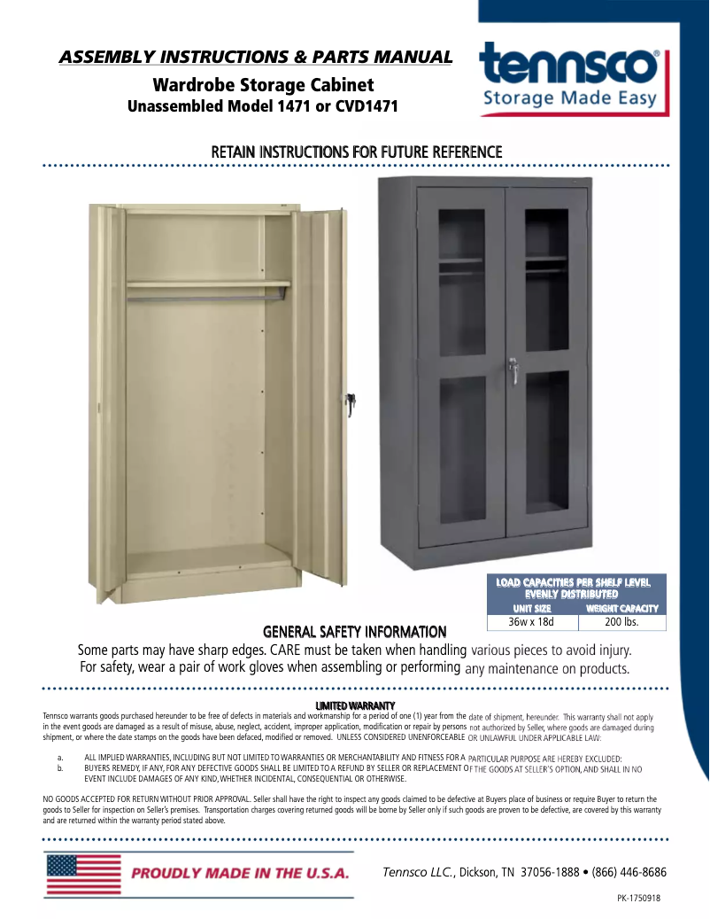 Image de la première page du manuel de l'appareil 1471