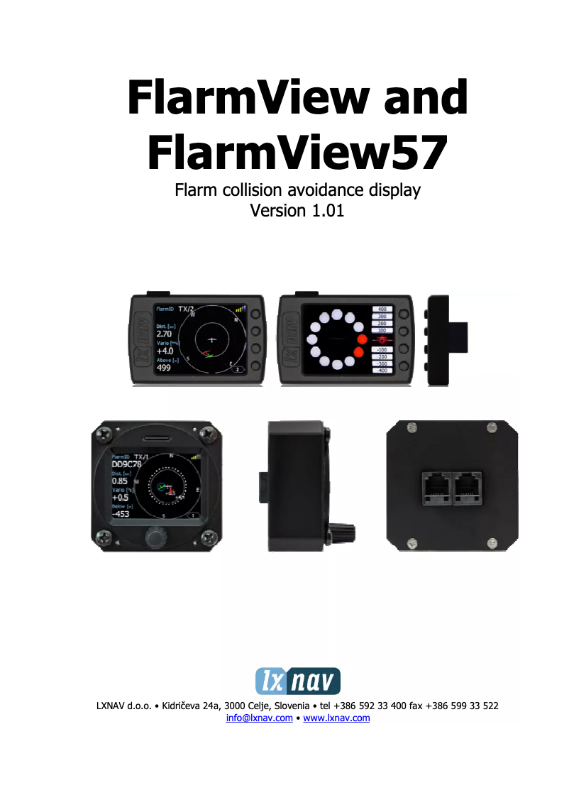 Page 1 de la notice Manuel utilisateur LXNAV FlarmView