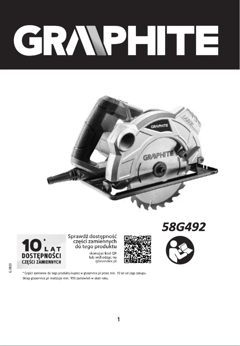 Image de la première page du manuel de l'appareil 58G492