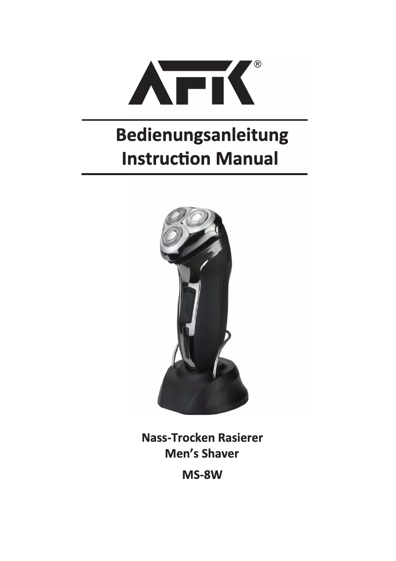 Page n°1 - Manuel utilisateur AFK MS-8W