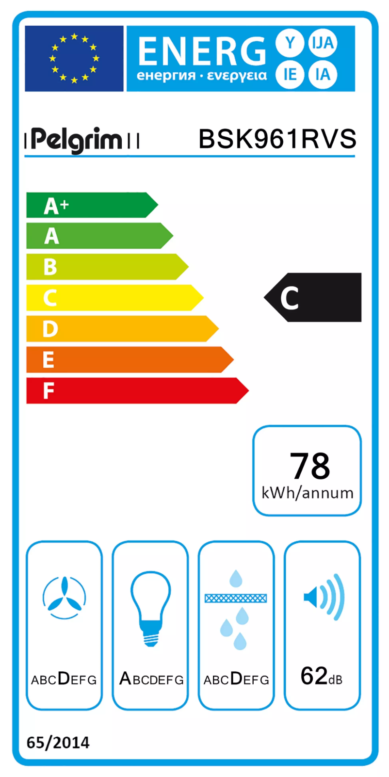 First page image of the manual for BSK961RVS