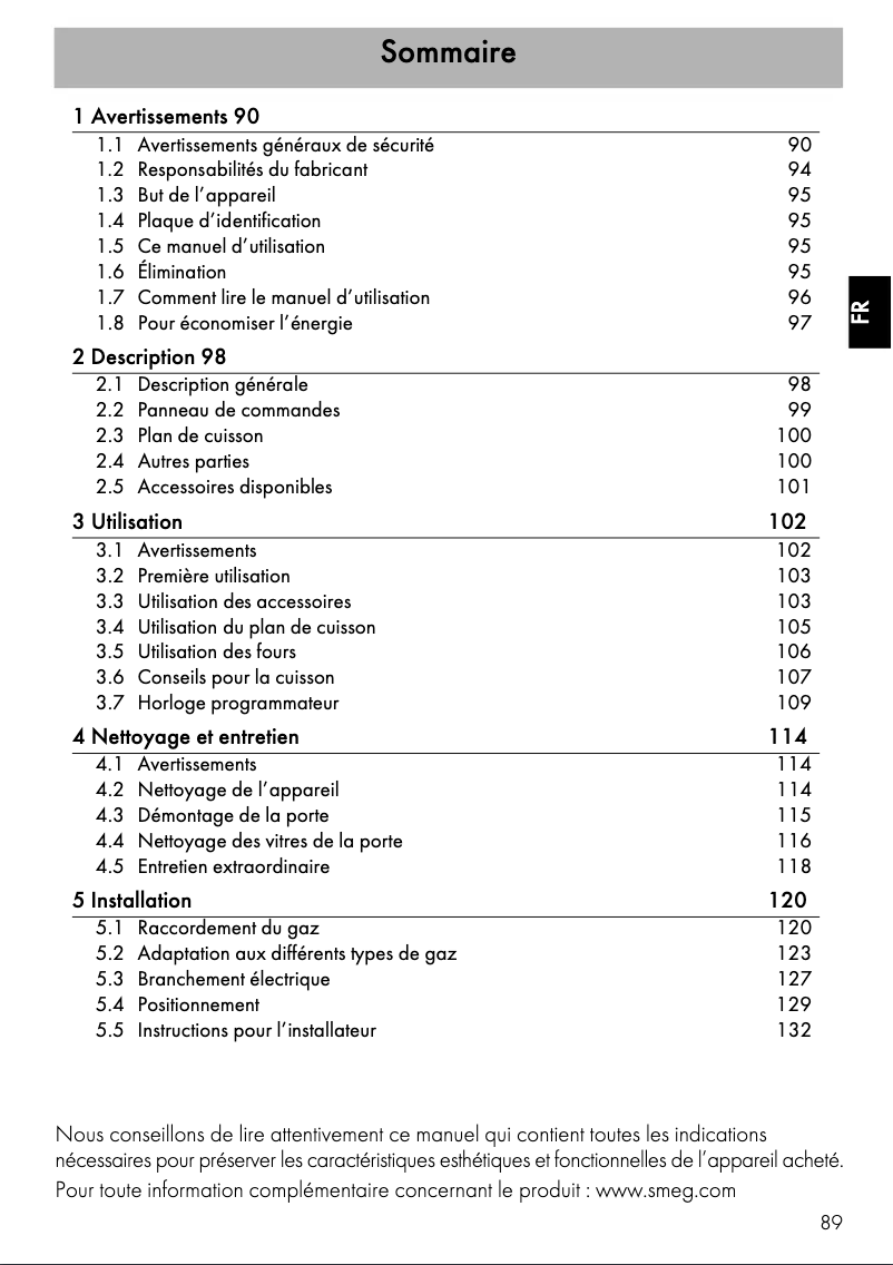 Image de la première page du manuel de l'appareil TR62BL