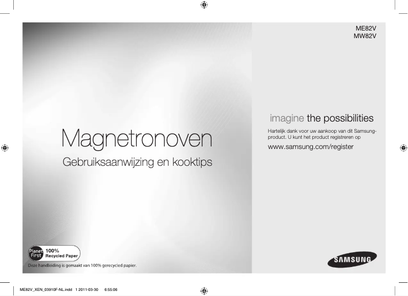 Page 1 de la notice Manuel utilisateur Samsung ME82V-SS