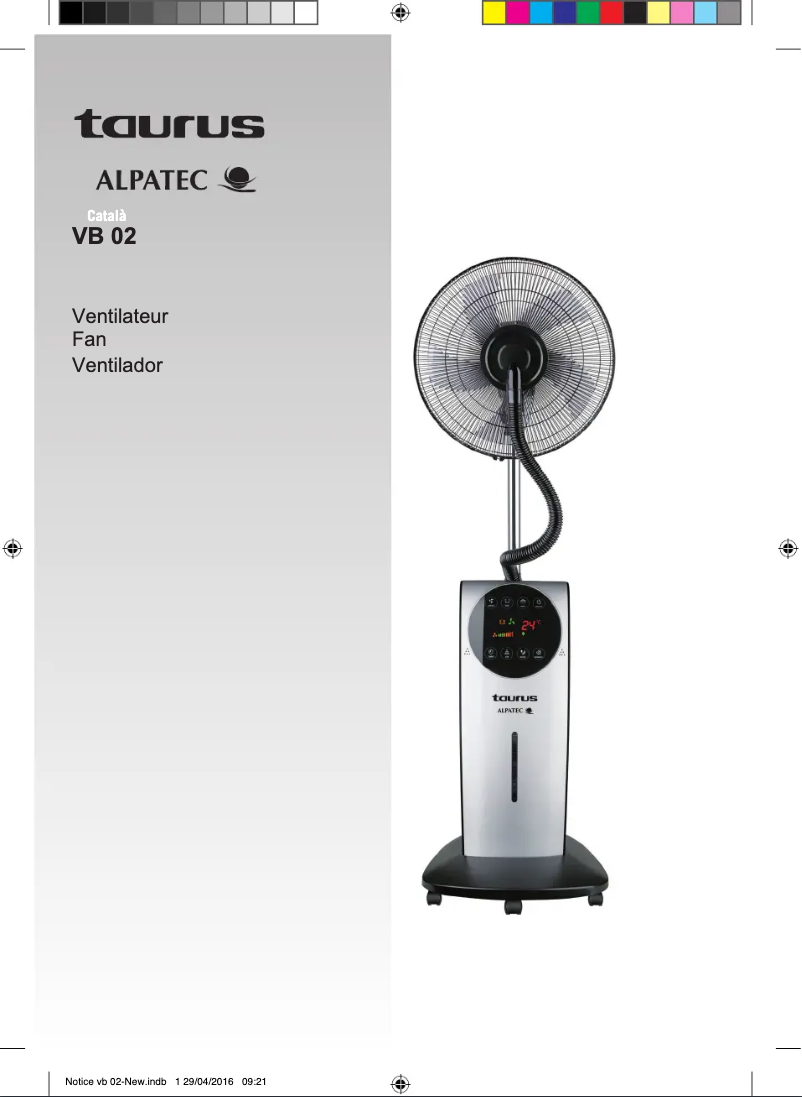 Image de la première page du manuel de l'appareil Alpatec VB02