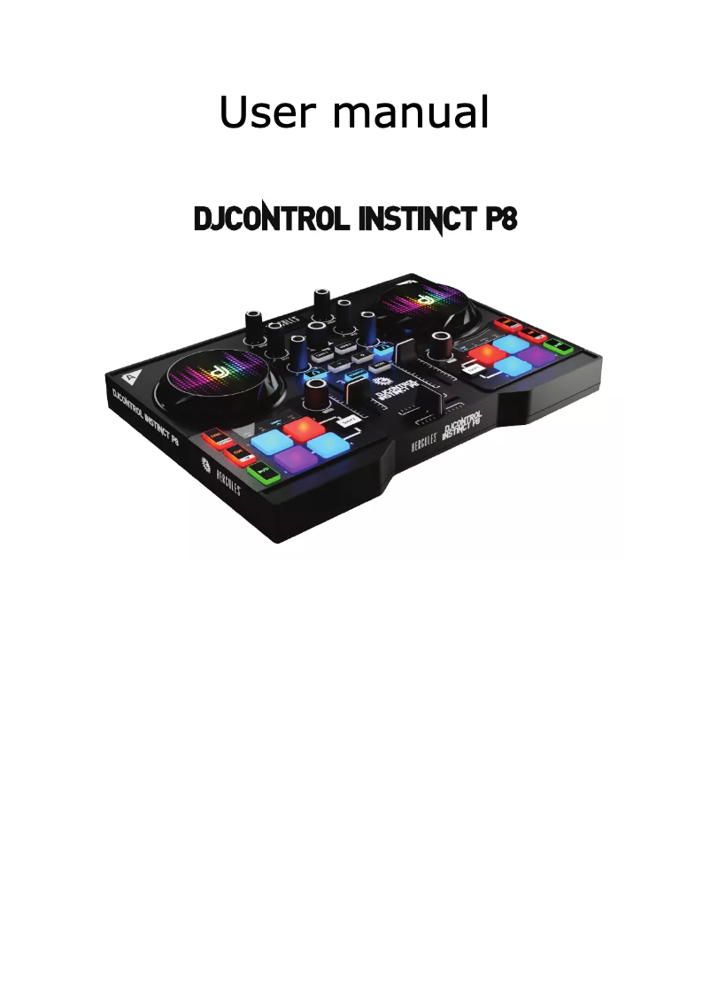 Page 1 de la notice Manuel utilisateur Hercules Instinct P8