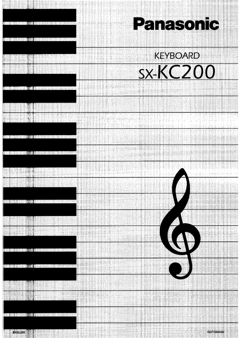 Página 1 del manual Manual de usuario Panasonic SX-KC200