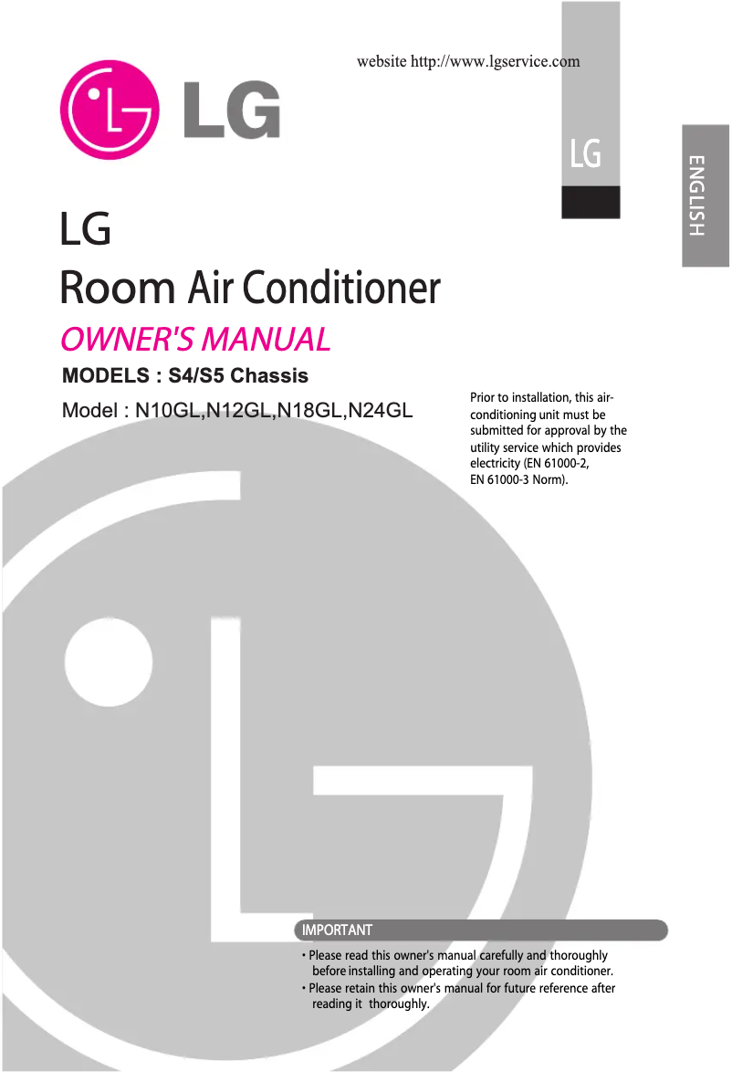 Page 1 of the manual User Manual LG N10GL