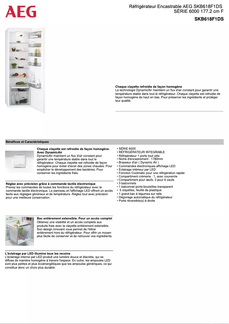 Image de la première page du manuel de l'appareil SKB618F1DS