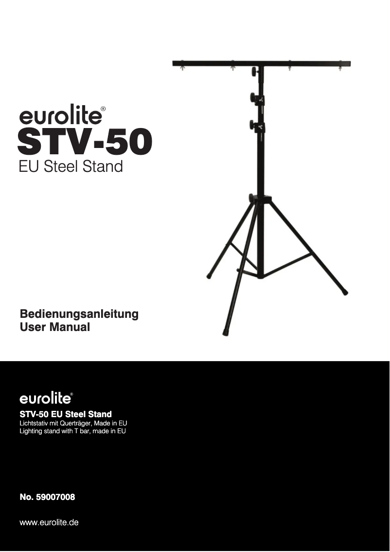 Page n°1 - Manuel utilisateur Eurolite STV-50 EU