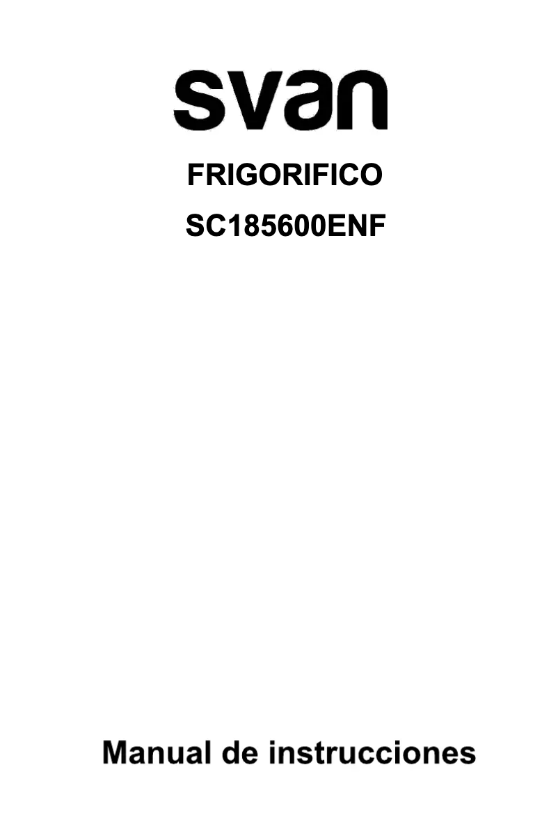 Image de la première page du manuel de l'appareil SC185600ENF