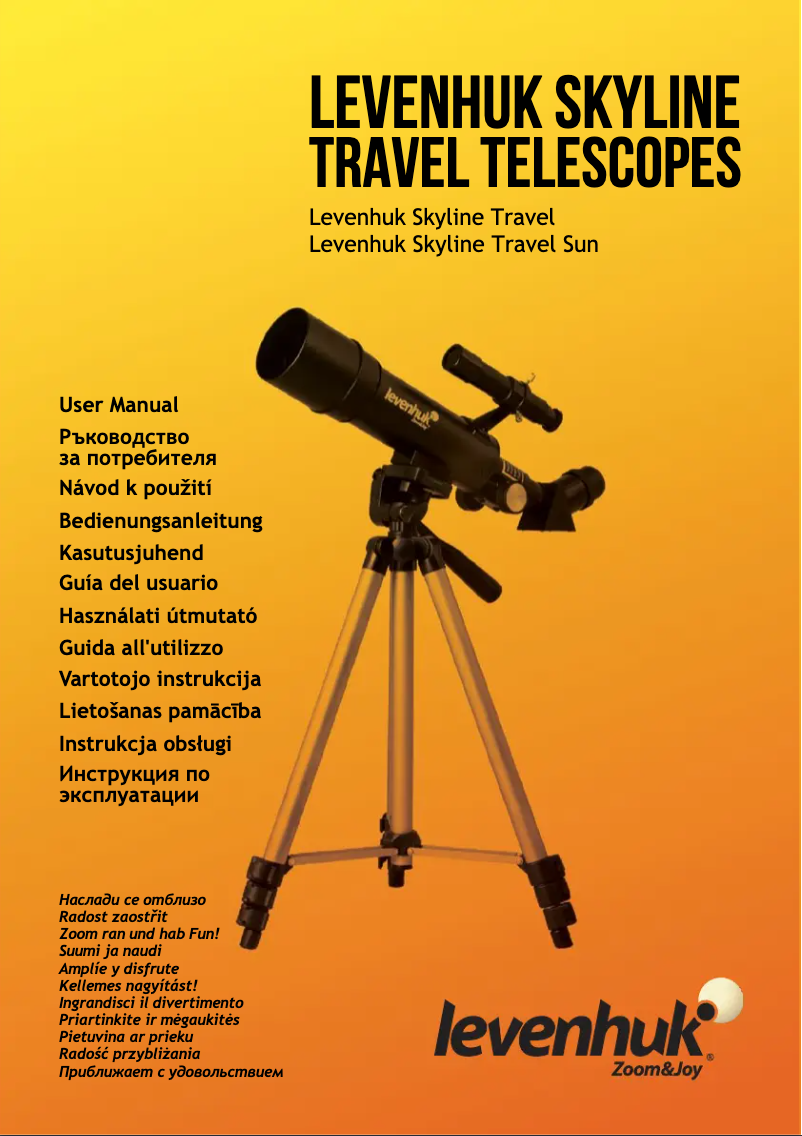 Page 1 de la notice Manuel utilisateur Levenhuk Skyline Travel Sun 50