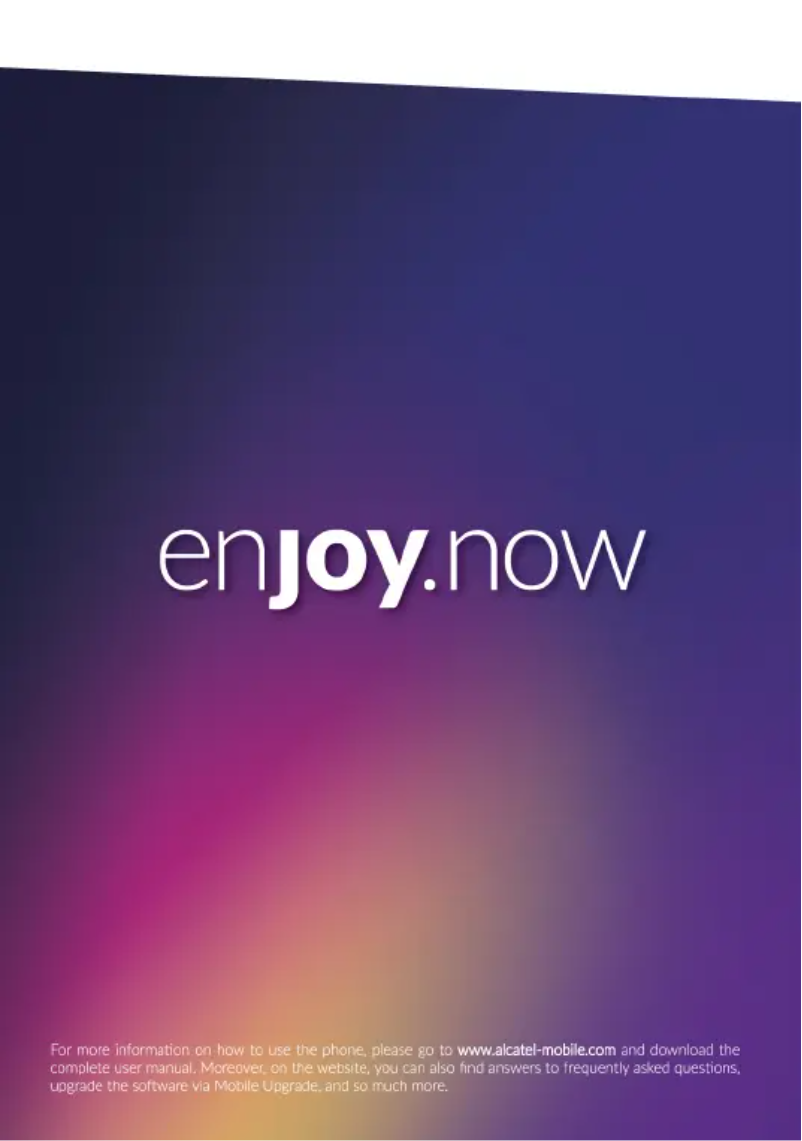 Page 1 de la notice Manuel utilisateur Alcatel A3 Plus