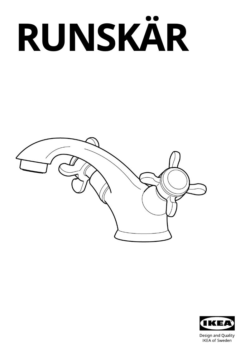Page 1 de la notice Manuel utilisateur Ikea RUNSKÄR 605.328.64