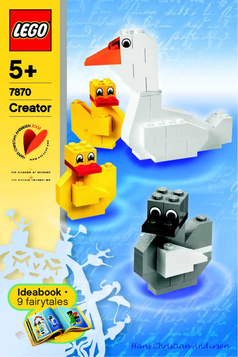 Page 1 of the manual User Manual Lego Hans Christian Andersen Bucket
