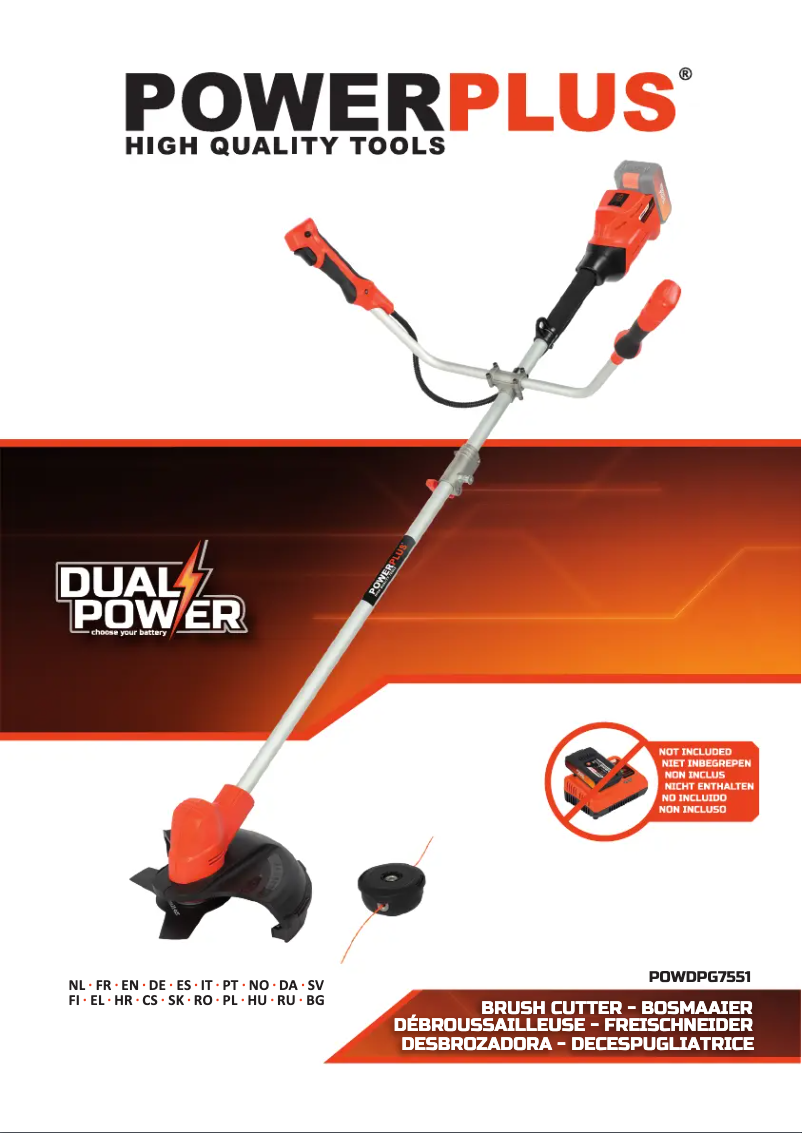 Image de la première page du manuel de l'appareil POWDPG7551