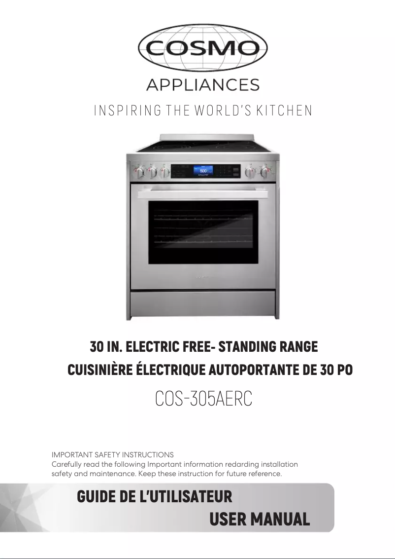 Image de la première page du manuel de l'appareil COS-305AERC