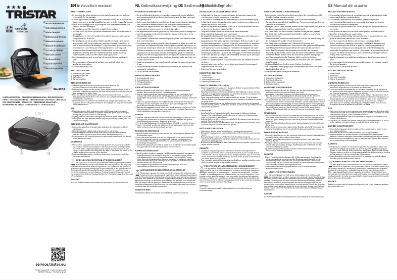 Page 1 de la notice Manuel utilisateur TriStar SA-3056