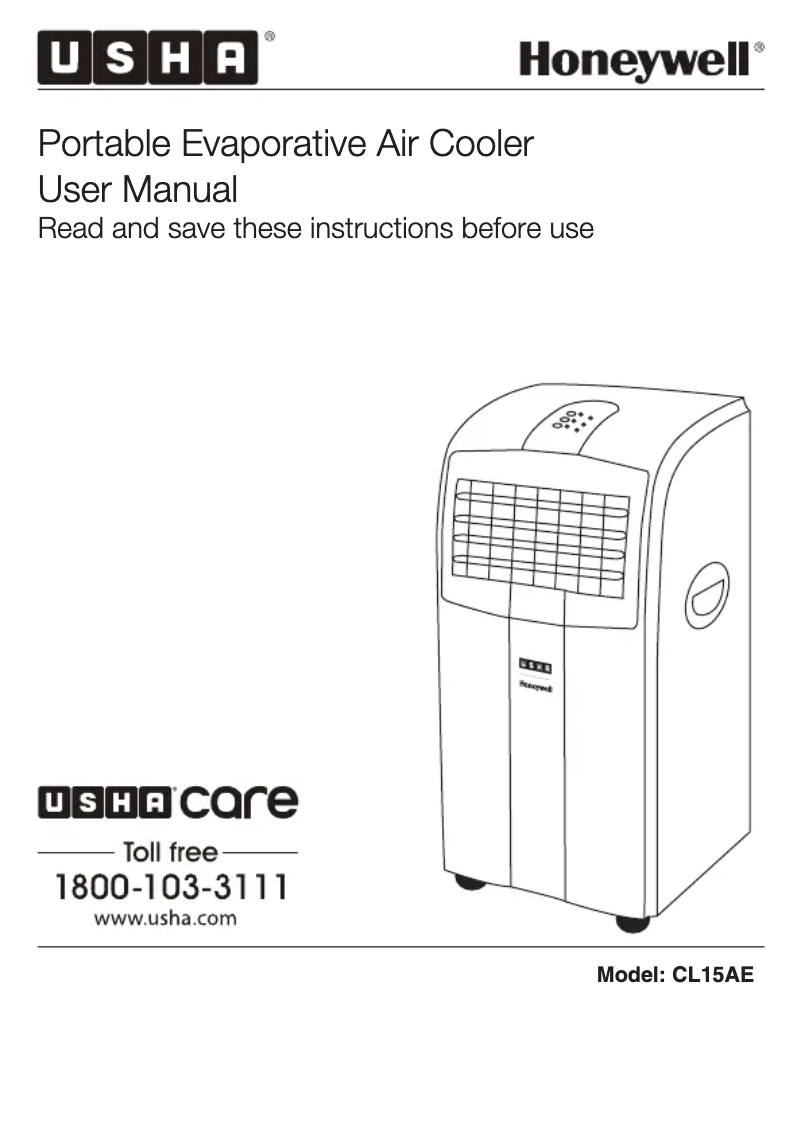 Image de la première page du manuel de l'appareil CL15AE