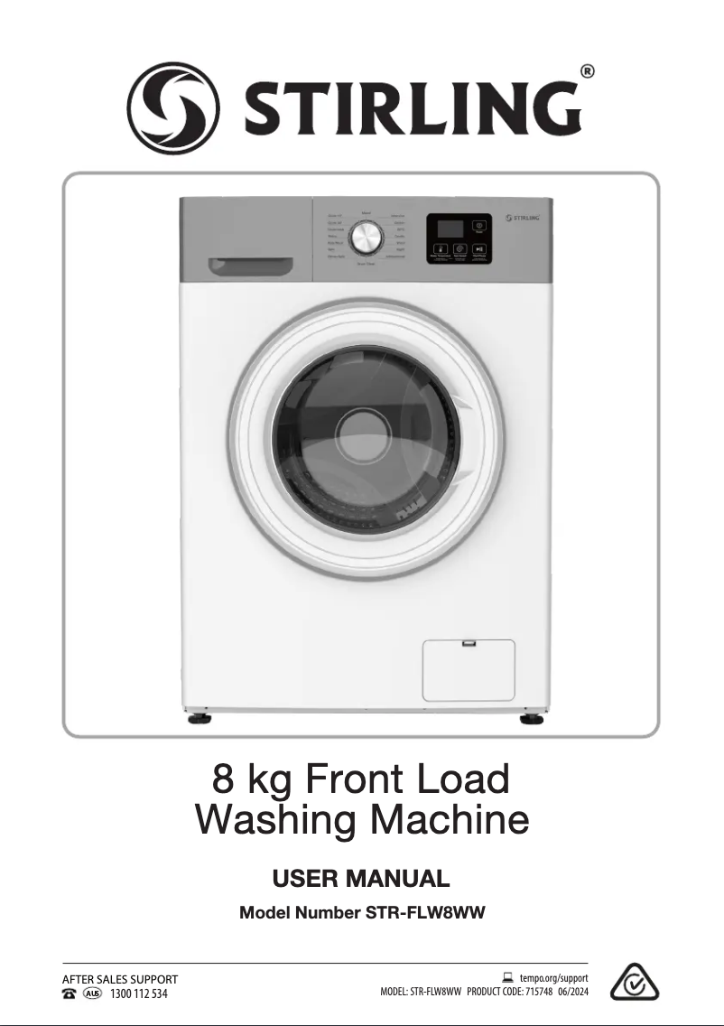 Page n°1 - Manuel utilisateur Stirling STR-FLW8WW