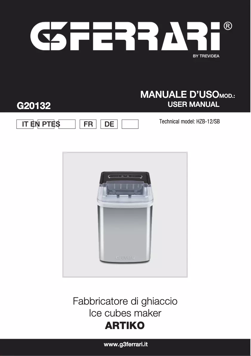 Page n°1 - Manuel utilisateur G3 Ferrari Artiko G20132