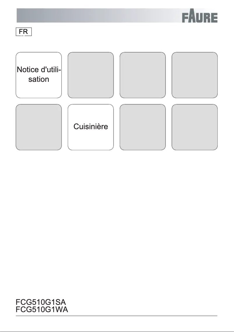 Image de la première page du manuel de l'appareil FCG510G1WA