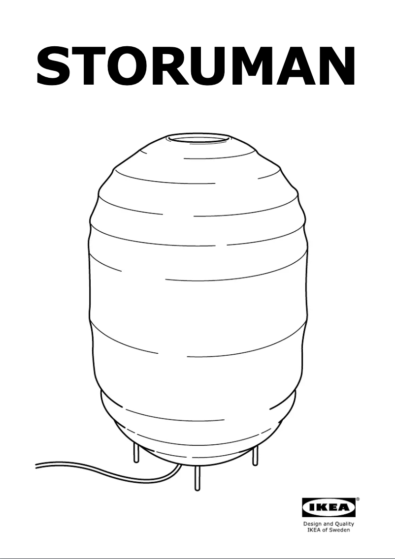 Image de la première page du manuel de l'appareil STORUMAN (desk)