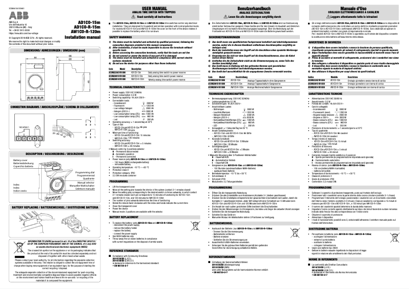 Página 1 del manual Manual de usuario ABB AD1CO-R-15m