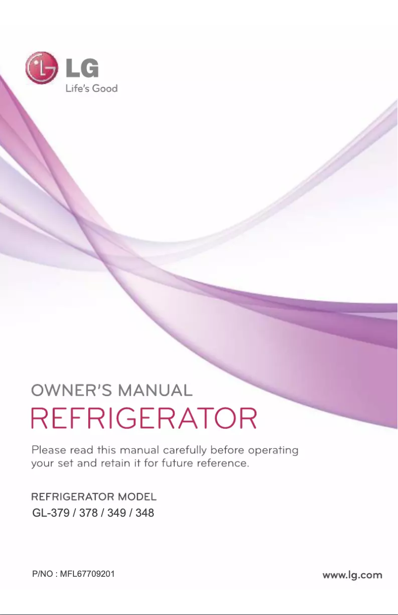 Page 1 de la notice Manuel utilisateur LG GL-349PEX5