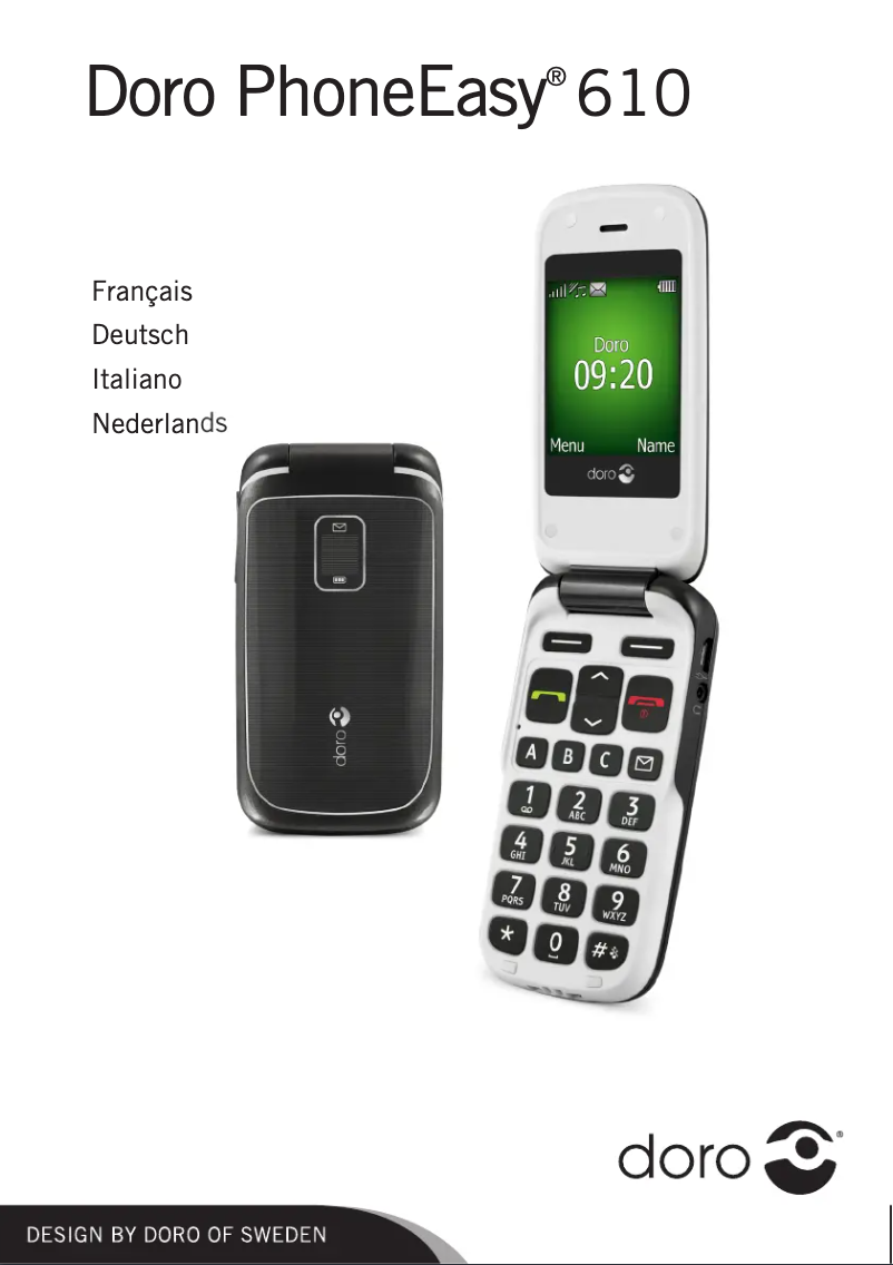 Image de la première page du manuel de l'appareil PhoneEasy 610