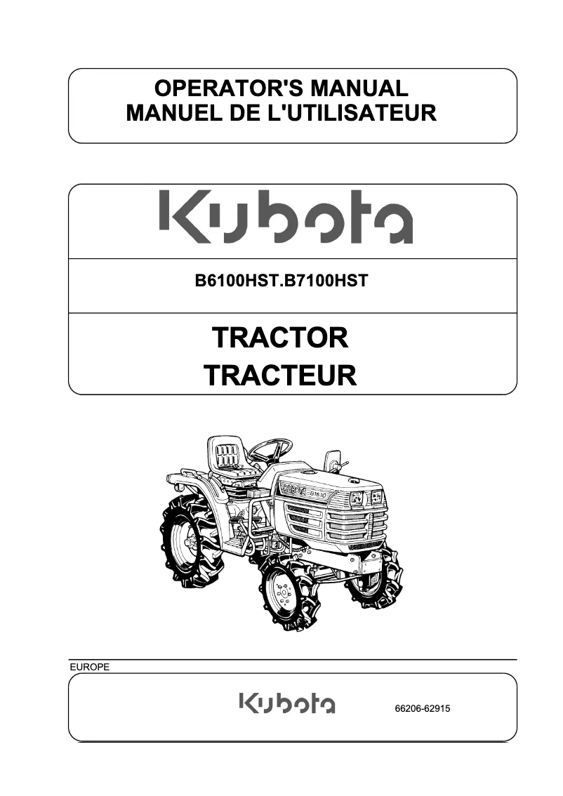 Image de la première page du manuel de l'appareil B7100HST