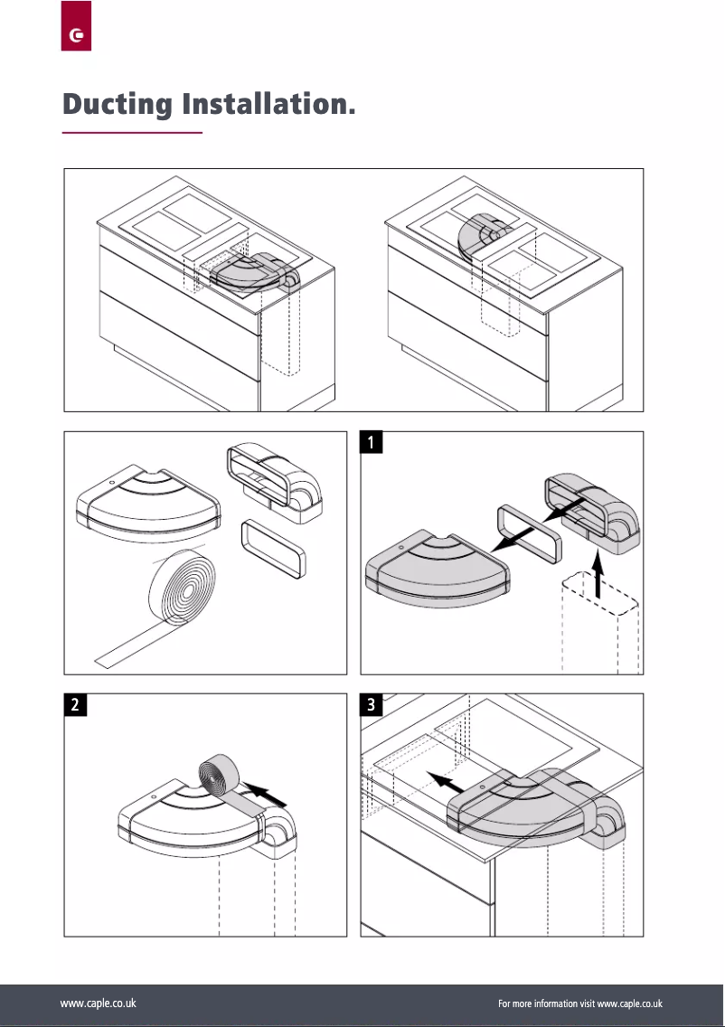 Page 1 de la notice Guide d'installation Caple DD780BK