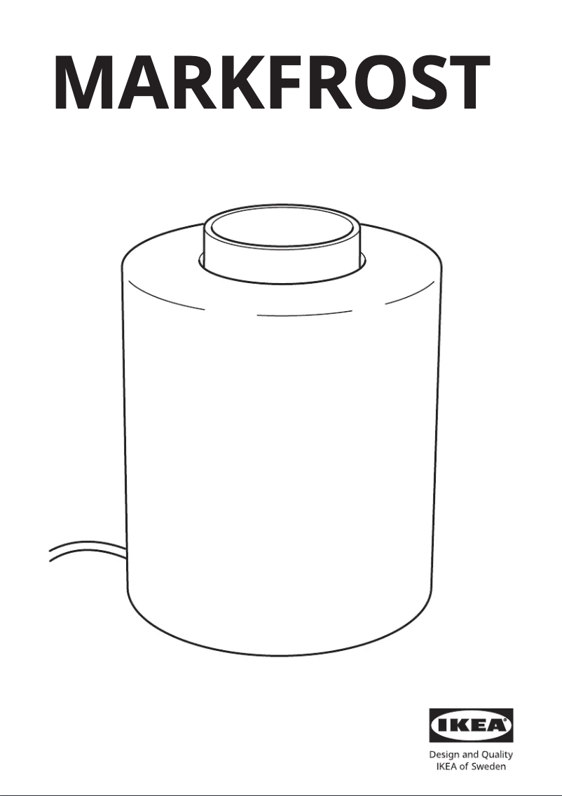 Page 1 de la notice Manuel utilisateur Ikea MARKFROST 705.350.08