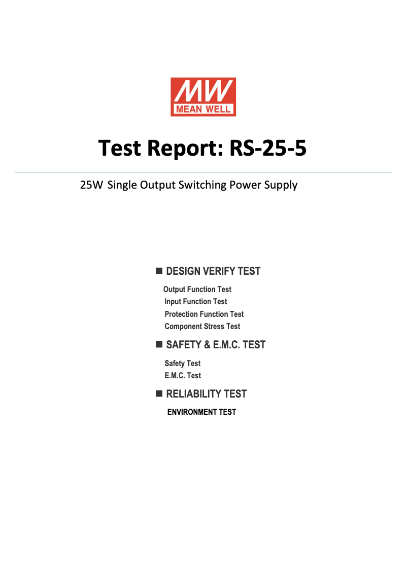 Image de la première page du manuel de l'appareil RS-25-5