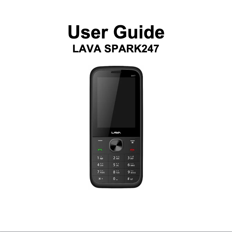 Image de la première page du manuel de l'appareil Spark 247