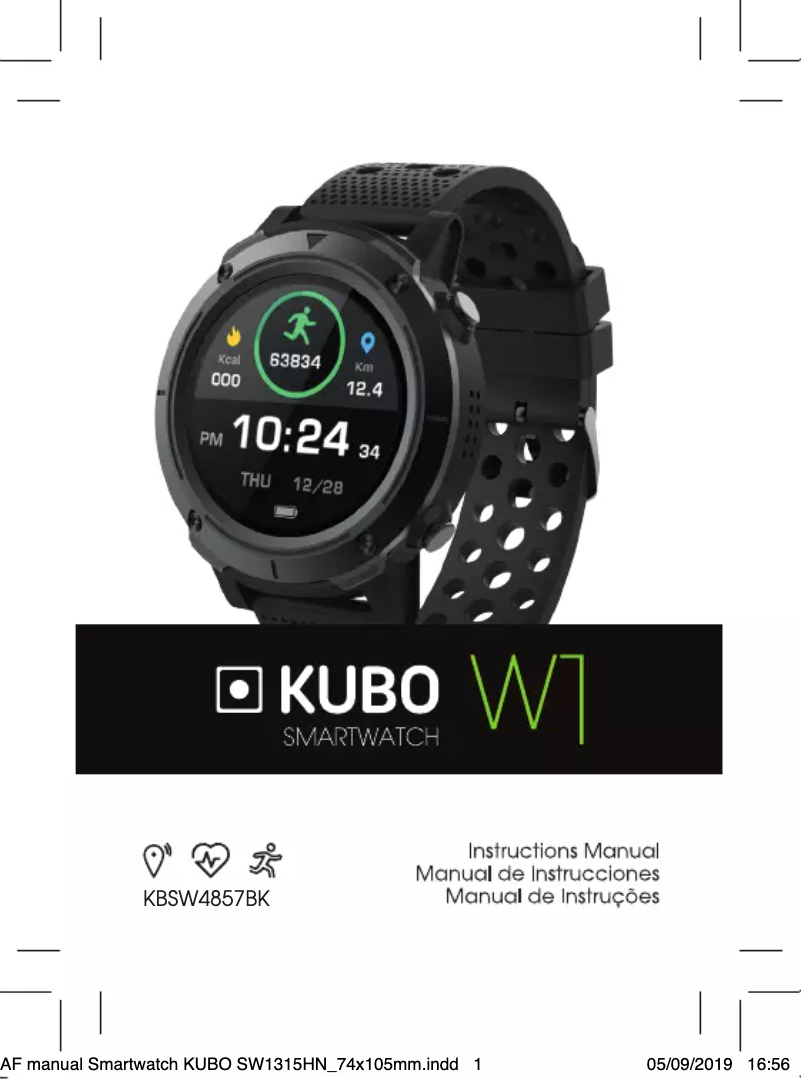 Page n°1 - Manuel utilisateur Kubo KBSW4857