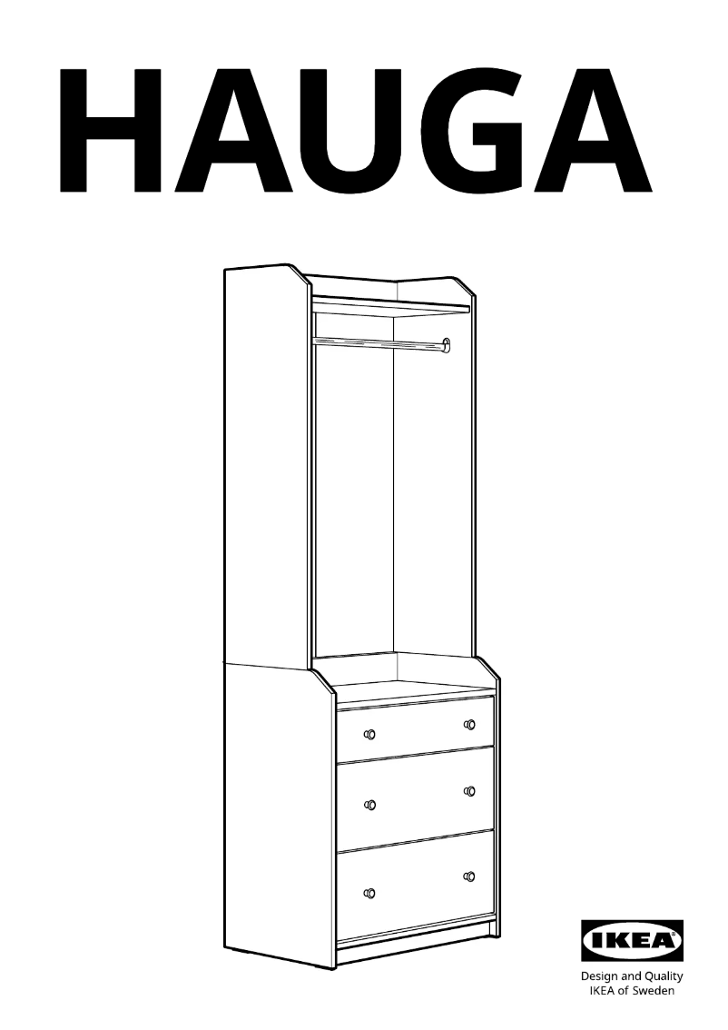 Página 1 del manual Manual de usuario Ikea HAUGA 804.249.67